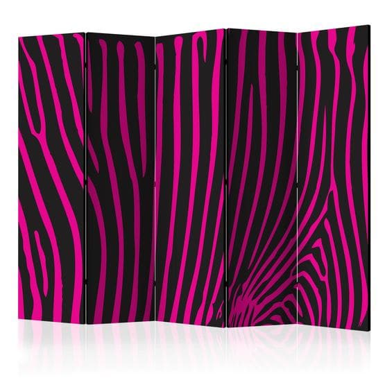 Rumsavdelare - Zebra Pattern (Violet) II - 5 Delar