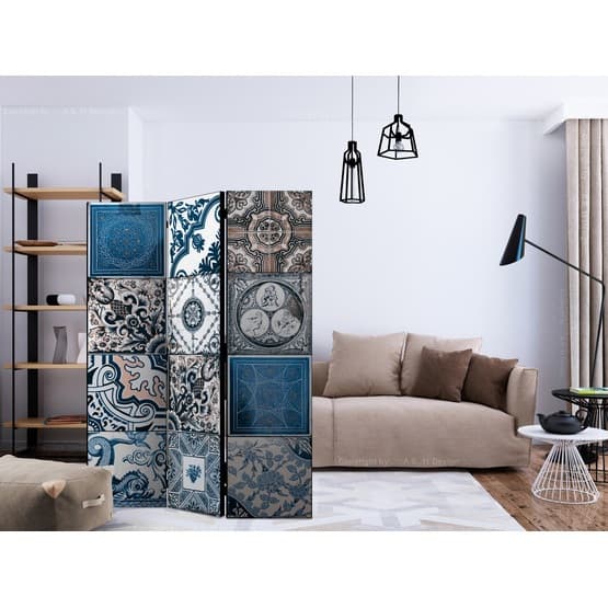 Rumsavdelare - Blue Arabesque - 3 Delar