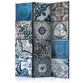 Miniatyrbild 1 av 4: Rumsavdelare - Blue Arabesque - 3 Delar