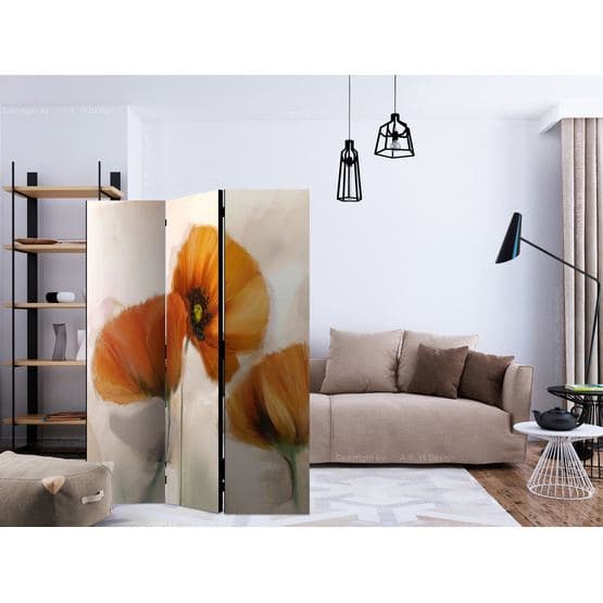 Rumsavdelare - Poppies - Vintage - 3 Delar