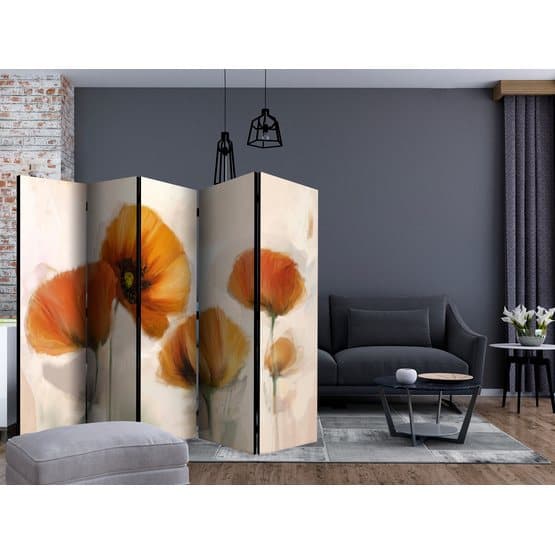 Rumsavdelare - Poppies - Vintage II - 5 Delar