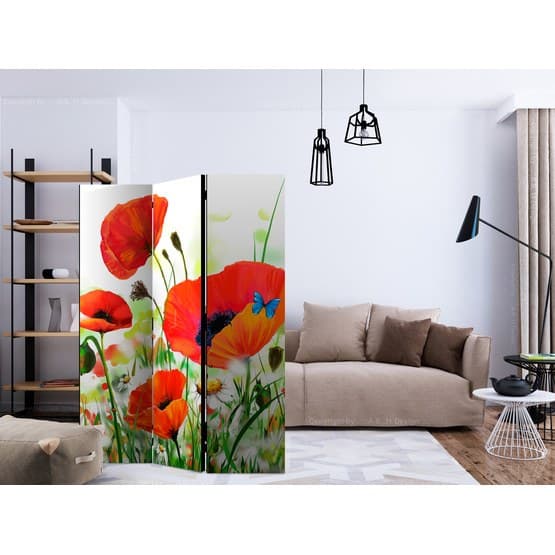 Rumsavdelare - Country Poppies - 3 Delar