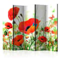 Miniatyrbild 1 av 2: Rumsavdelare - Country Poppies II - 5 Delar