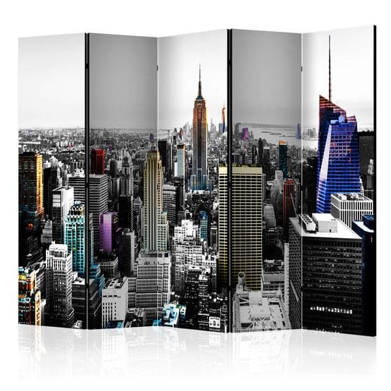 Rumsavdelare - Iridescent Skyscrapers II - 5 Delar