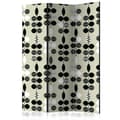 Miniatyrbild 1 av 4: Rumsavdelare - Black And White Dots - 3 Delar