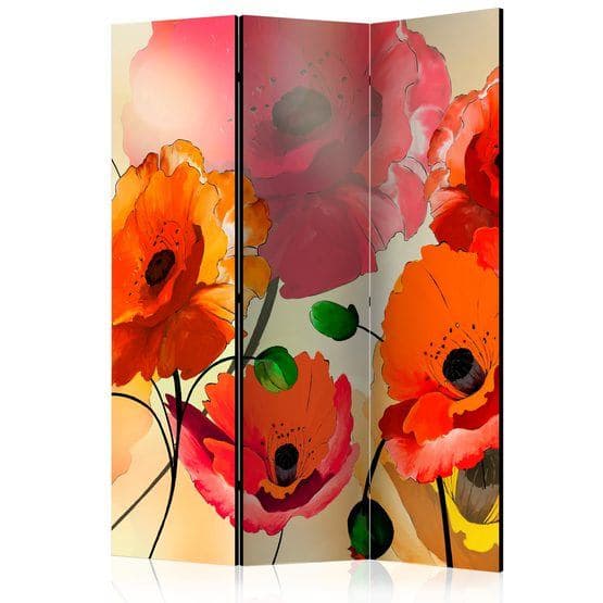 Rumsavdelare - Velvet Poppies - 3 Delar