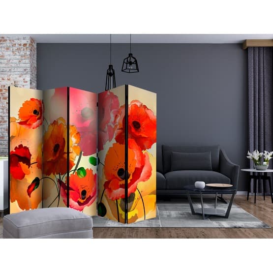 Rumsavdelare - Velvet Poppies II - 5 Delar