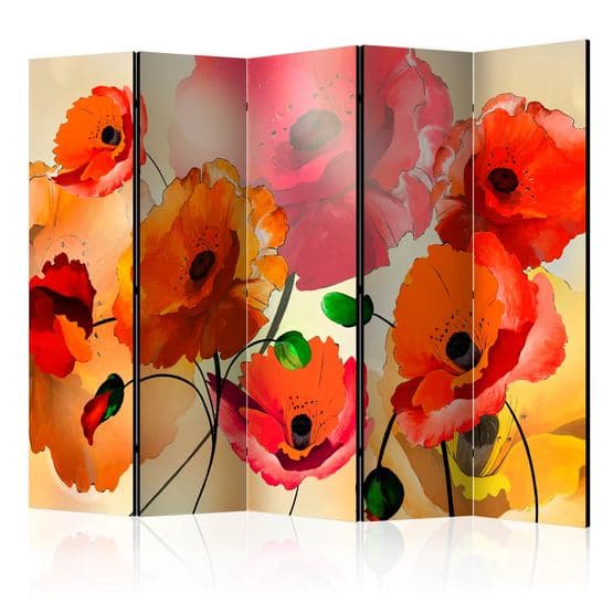 Rumsavdelare - Velvet Poppies II - 5 Delar