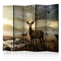 Miniatyrbild 1 av 2: Rumsavdelare - Deers By Mountain Stream II - 5 Delar