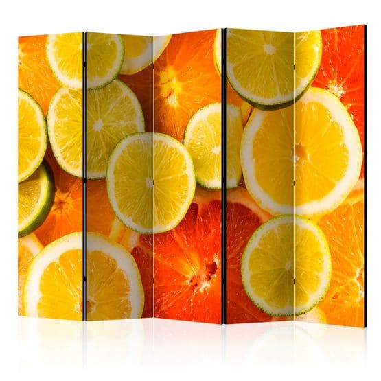 Rumsavdelare - Citrus Fruits II - 5 Delar