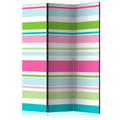 Miniatyrbild 1 av 4: Rumsavdelare - Bright Stripes - 3 Delar