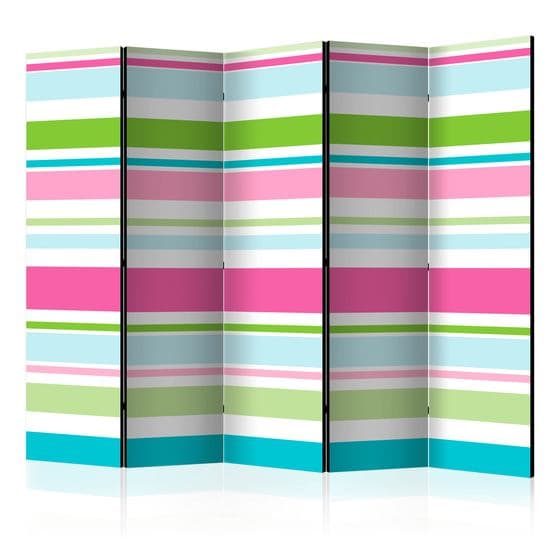 Rumsavdelare - Bright Stripes II - 5 Delar