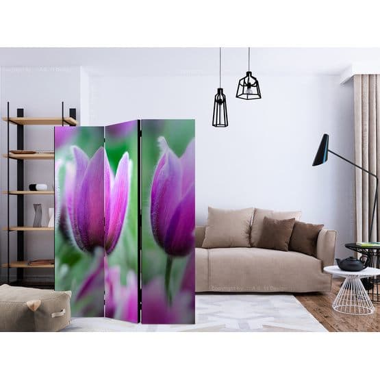Rumsavdelare - Purple Spring Tulips - 3 Delar