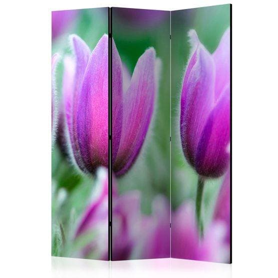 Rumsavdelare - Purple Spring Tulips - 3 Delar