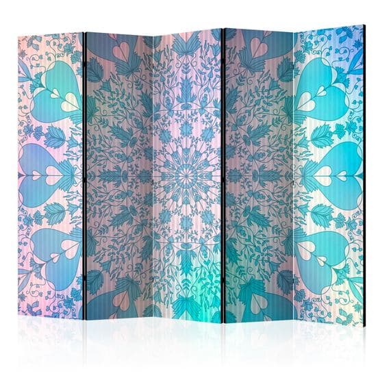 Rumsavdelare - Girly Mandala (Blue) II - 5 Delar