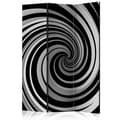 Miniatyrbild 1 av 4: Rumsavdelare - Black And White Swirl - 3 Delar
