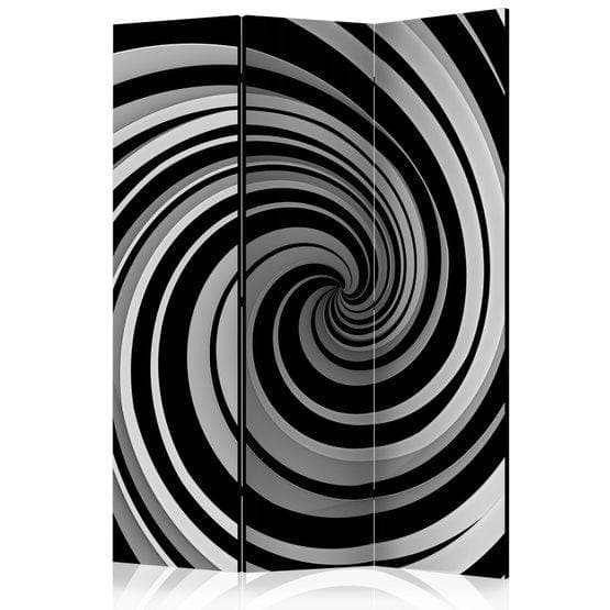 Rumsavdelare - Black And White Swirl - 3 Delar