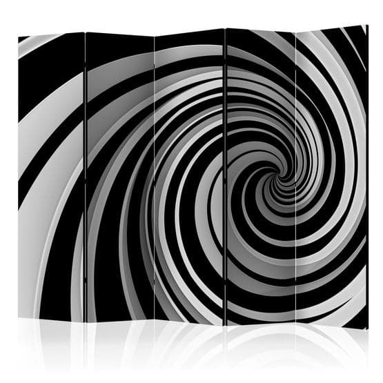 Rumsavdelare - Black And White Swirl II - 5 Delar