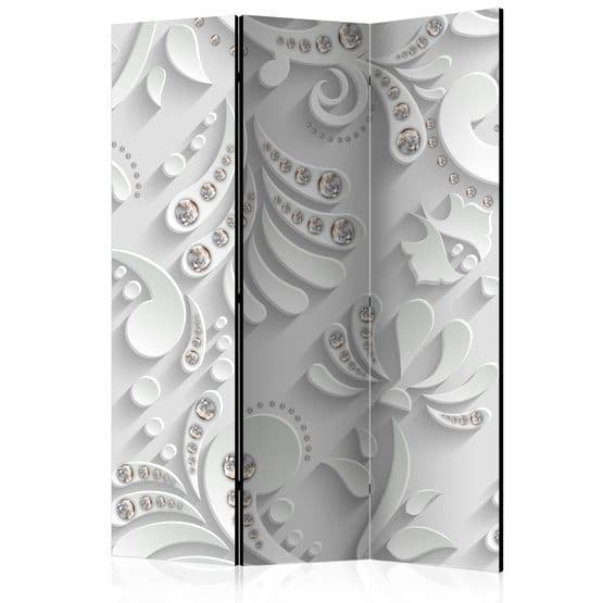 Rumsavdelare - Flowers With Crystals - 3 Delar