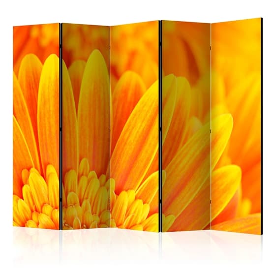 Rumsavdelare - Yellow Gerbera Daisies II - 5 Delar