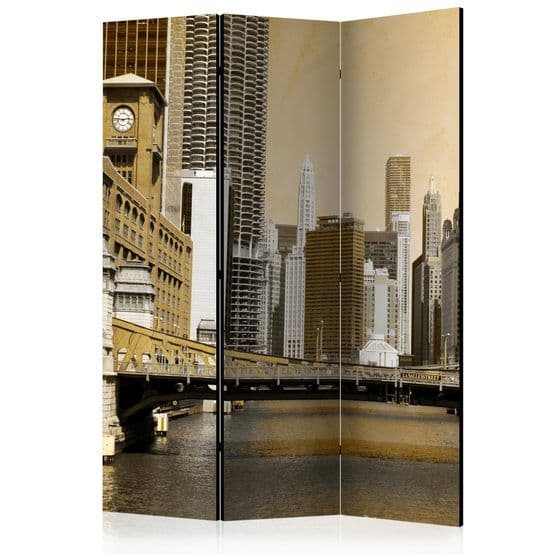 Rumsavdelare - Chicago'S Bridge (Vintage Effect) - 3 Delar