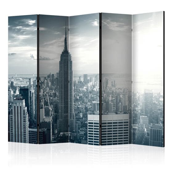 Rumsavdelare - Amazing View To New York Manhattan At Sunrise II - 5 Delar