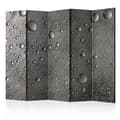 Miniatyrbild 1 av 2: Rumsavdelare - Steel Surface With Water Drops II - 5 Delar