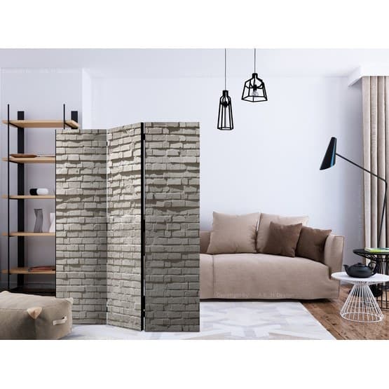 Rumsavdelare - Brick Wall: Minimalism - 3 Delar