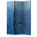 Miniatyrbild 1 av 4: Rumsavdelare - Water Drops On Blue Glass - 3 Delar