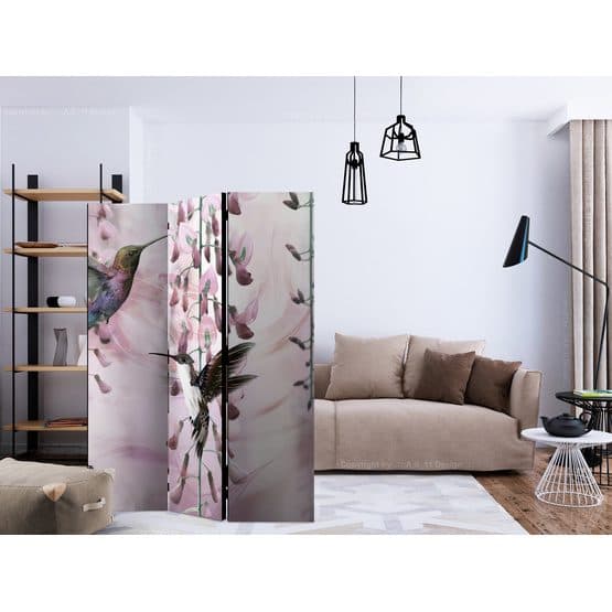 Rumsavdelare - Flying Hummingbirds (Pink) - 3 Delar