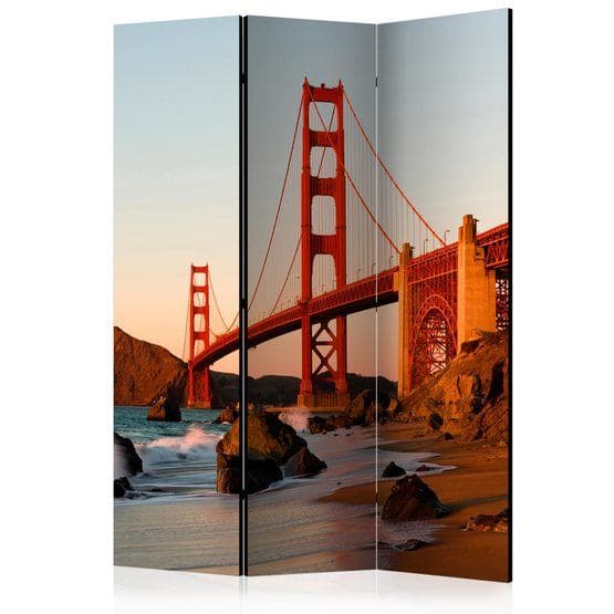 Rumsavdelare - Golden Gate Bridge - Sunset, San Francisco - 3 Delar