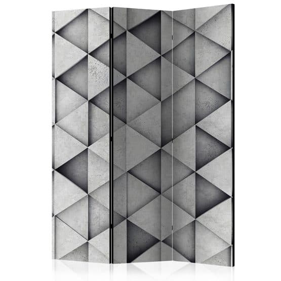 Rumsavdelare - Grey Triangles - 3 Delar