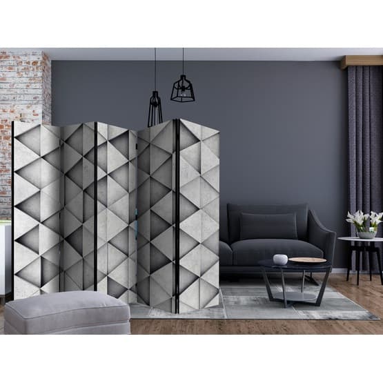 Rumsavdelare - Grey Triangles II - 5 Delar