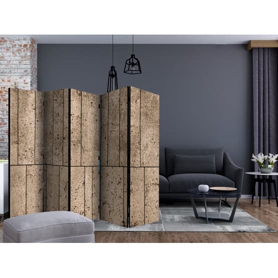 Rumsavdelare - Beige Wall II - 5 Delar