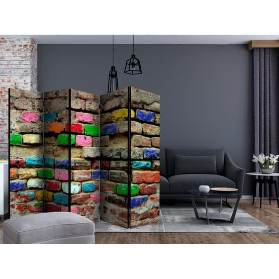 Rumsavdelare - Colourful Bricks II - 5 Delar