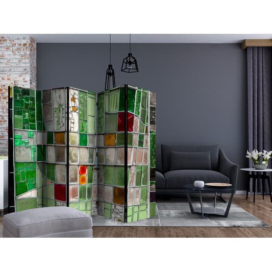 Rumsavdelare - Emerald Stained Glass II - 5 Delar