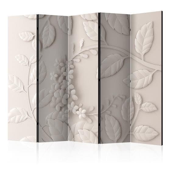 Rumsavdelare - Paper Flowers (Cream) II - 5 Delar
