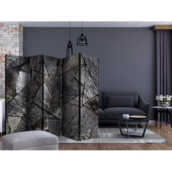 Rumsavdelare - Pavement Tiles (Grey) II - 5 Delar