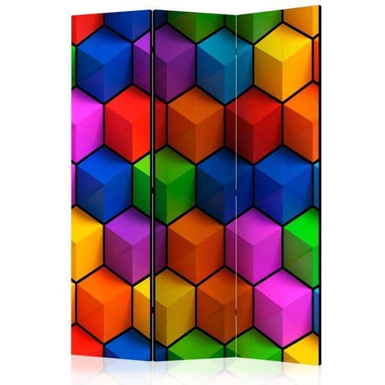 Rumsavdelare - Colorful Geometric Boxes - 3 Delar