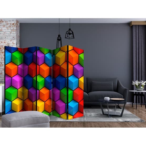 Rumsavdelare - Colorful Geometric Boxes II - 5 Delar