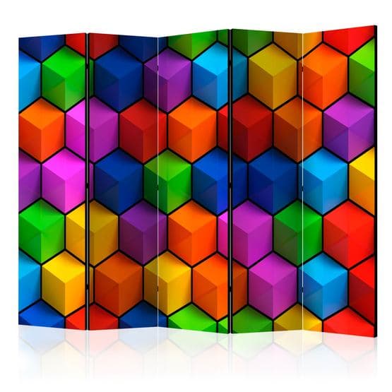 Rumsavdelare - Colorful Geometric Boxes II - 5 Delar