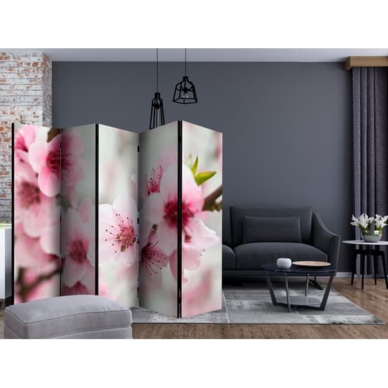 Rumsavdelare - Spring, Blooming Tree - Pink Flowers II - 5 Delar