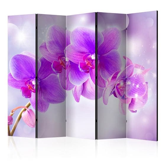 Rumsavdelare - Purple Orchids II - 5 Delar