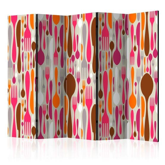 Rumsavdelare - Cutlery - Pink And Violet - 3 Delar