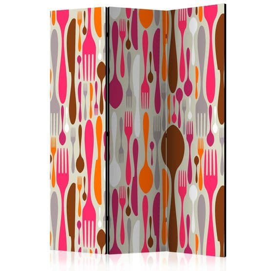 Rumsavdelare - Cutlery - Pink And Violet - 3 Delar