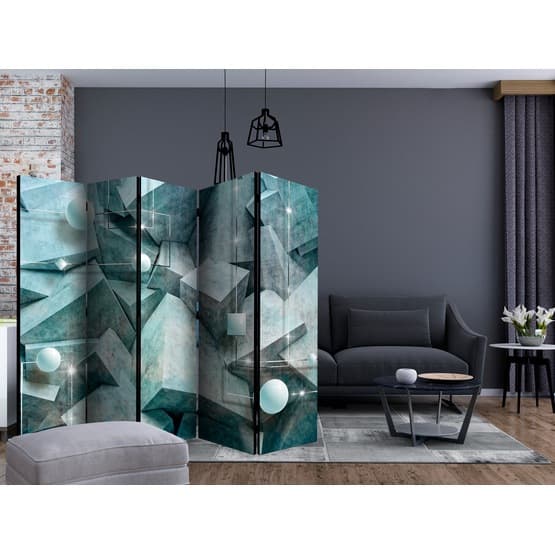 Rumsavdelare - Concrete Cubes (Green) II - 5 Delar