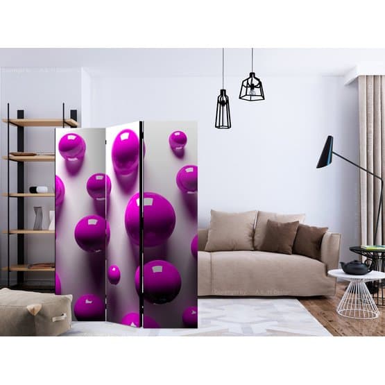 Rumsavdelare - Purple Balls - 3 Delar