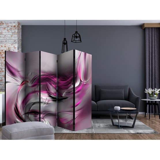 Rumsavdelare - Pink Swirls II Ii - 5 Delar