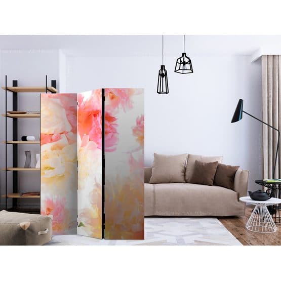 Rumsavdelare - Pastel Peonies - 3 Delar