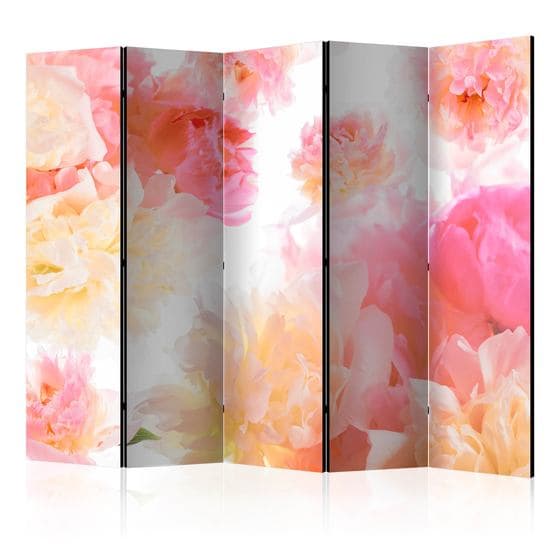 Rumsavdelare - Pastel Peonies II - 5 Delar